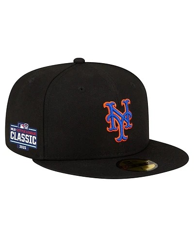 New Era Men's Black York Mets 2025 Mlb Little League Classic 59FIFTY Fitted Hat