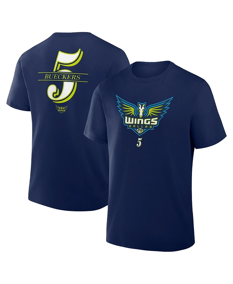 Fanatics Men's Paige Bueckers Navy Dallas Wings The Paint Name Number T-Shirt