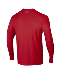 Under Armour Men's Red Maryland Terrapins 2025 Sideline Football Performance Long Sleeve T-Shirt