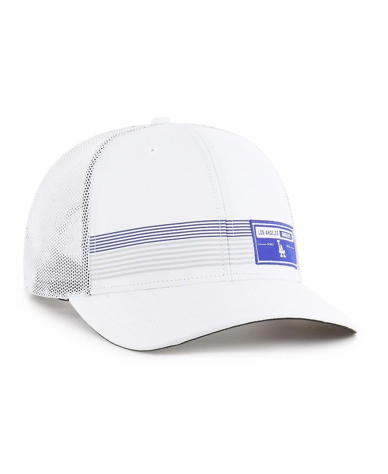'47 Brand Men's White Los Angeles Dodgers Rangefinder Brrr Trucker Adjustable Hat