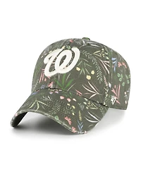 '47 Brand Women's Olive Washington Nationals Moss Verbena Clean Up Adjustable Hat