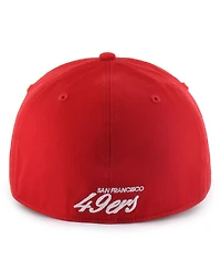 '47 Brand Men's Scarlet San Francisco 49ers Foundational Franchise Fitted Hat