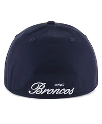 '47 Brand Men's Navy Denver Broncos Foundational Franchise Fitted Hat