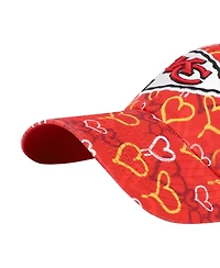 '47 Brand Big Girls Red Kansas City Chiefs Mural Clean Up Adjustable Hat