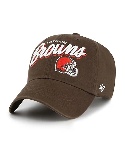 '47 Brand Women's Brown Cleveland Browns Ariana Clean Up Adjustable Hat