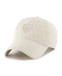 '47 Brand Women's Natural Las Vegas Raiders Mellow Corduroy Cleanup Adjustable Hat