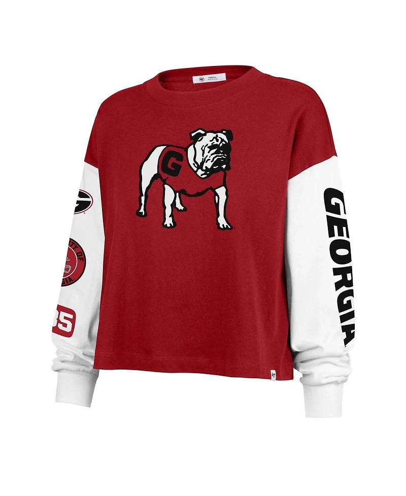 47 Brand Women's Red Georgia Bulldogs Sydney Long Sleeve T-Shirt