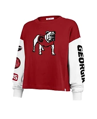 47 Brand Women's Red Georgia Bulldogs Sydney Long Sleeve T-Shirt