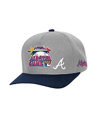 Mitchell Ness Men's and Women's Gray Atlanta Braves 2000 All-Star Game Pro Adjustable Hat