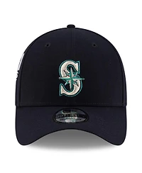 New Era Men's Ichiro Suzuki Navy Seattle Mariners 2025 Baseball Hall of Fame Side Patch 39THIRTY Flex Hat