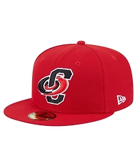 New Era Men's Red Carolina Hurricanes Deceptor 59FIFTY Fitted Hat