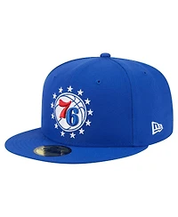 New Era Men's Royal Philadelphia 76ers Deceptor 59FIFTY Fitted Hat
