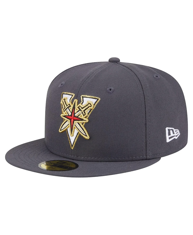 New Era Men's Black Vegas Golden Knights Deceptor 59FIFTY Fitted Hat
