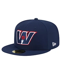 New Era Men's Navy Washington Wizards Deceptor 59FIFTY Fitted Hat