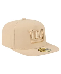 New Era Men's Light Beige York Giants Color Pack A-Frame 59FIFTY Fitted Hat