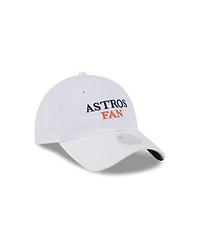 New Era Women's White Houston Astros Team Fan 9TWENTY Adjustable Hat