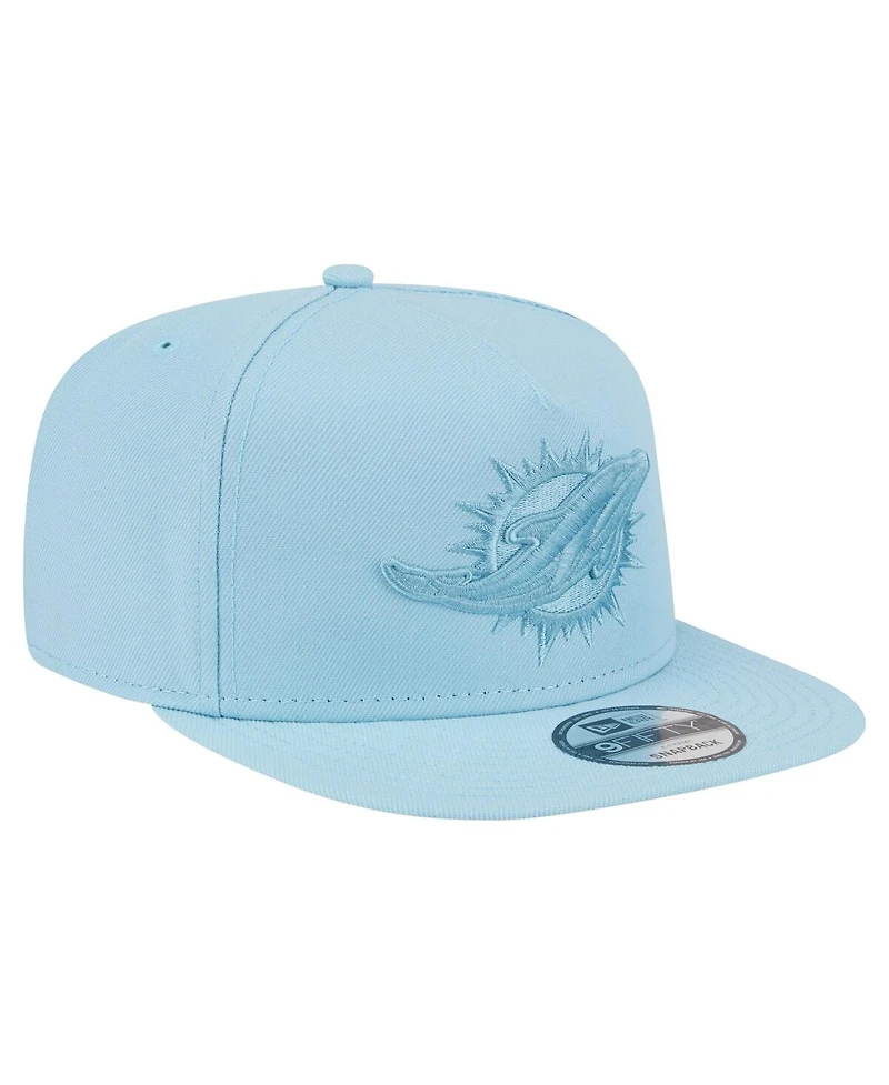 New Era Men's Light Blue Miami Dolphins Color Pack A-Frame 9FIFTY Snapback Hat