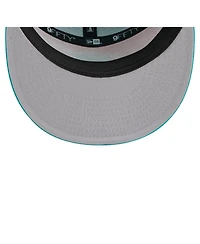 New Era Men's Orange/Aqua Miami Dolphins Outdoor Split Panel 9FIFTY Snapback Hat