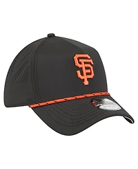 New Era Men's Black San Francisco Giants 39THIRTY A-Frame Perforated Flex Hat