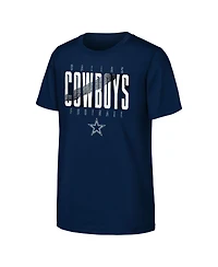 Outerstuff Big Boys and Girls Navy Dallas Cowboys Posterize T-Shirt