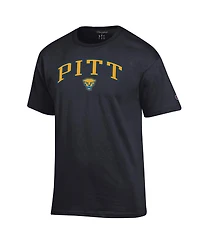 Champion Men's Black Pitt Panthers Arched Logo T-Shirt