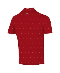 Under Armour Men's Red Wisconsin Badgers Gameday Armourfuse Polo Shirt