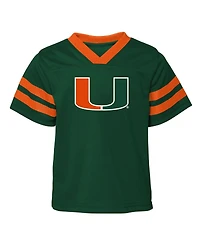 Outerstuff Toddler 2-Piece Green/Orange Miami Hurricanes Red Zone V-Neck Top and Pants Set