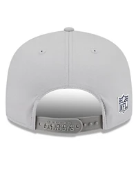New Era Men's Gray Dallas Cowboys 2025 Sideline Split Panel 9FIFTY Snapback Hat