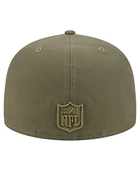 New Era Men's Olive Denver Broncos Color Pack A-Frame 59FIFTY Fitted Hat
