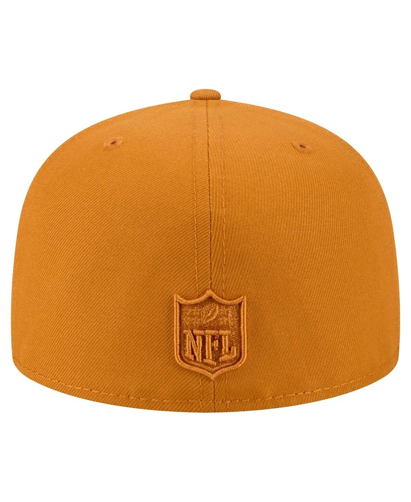 New Era Men's Brown Green Bay Packers Color Pack A-Frame 59FIFTY Fitted Hat