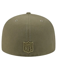 New Era Men's Olive Kansas City Chiefs Color Pack A-Frame 59FIFTY Fitted Hat