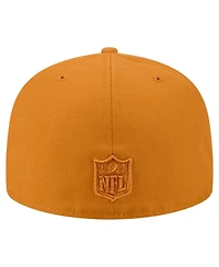 New Era Men's Brown Las Vegas Raiders Color Pack A-Frame 59FIFTY Fitted Hat