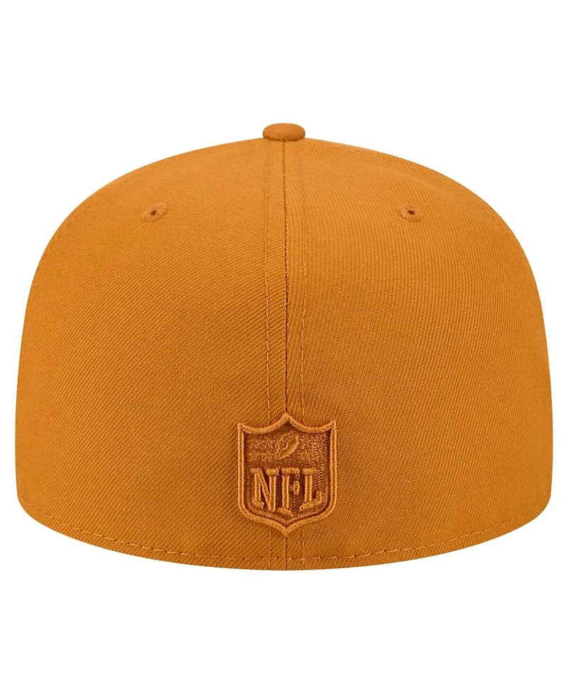 New Era Men's Brown Los Angeles Chargers Color Pack A-Frame 59FIFTY Fitted Hat
