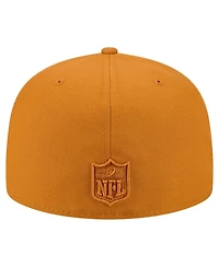 New Era Men's Brown Los Angeles Chargers Color Pack A-Frame 59FIFTY Fitted Hat