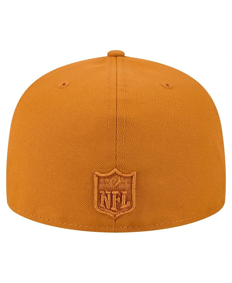 New Era Men's Brown Minnesota Vikings Color Pack A-Frame 59FIFTY Fitted Hat