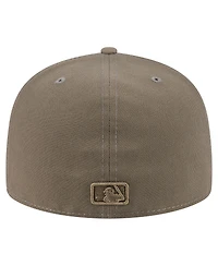 New Era Men's Olive Athletics Color Pack A-Frame 59FIFTY Fitted Hat