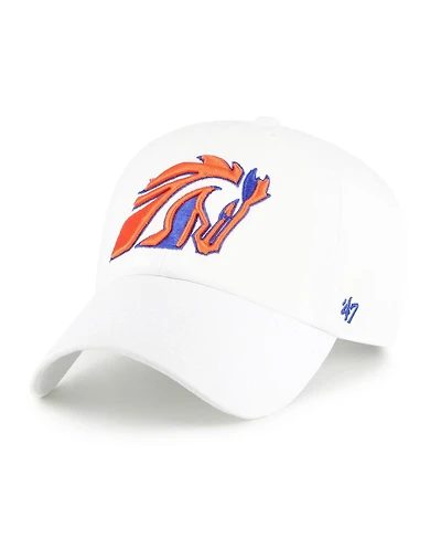 '47 Brand Men's White Boise State Broncos Vault Clean Up Adjustable Hat