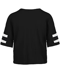 '47 Brand Women's Black Jacksonville Jaguars Premier Scout Cropped V-Neck T-Shirt