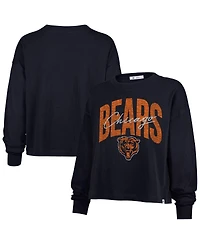 '47 Brand Women's Navy Chicago Bears Muse Sydney Long Sleeve T-Shirt