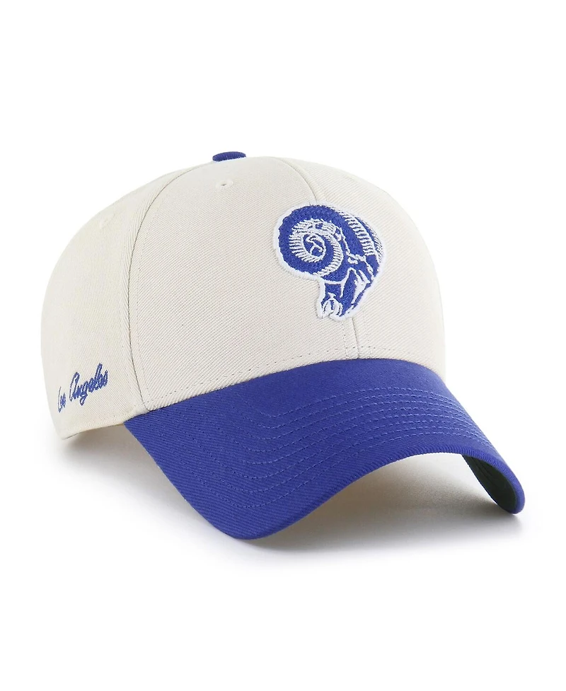 '47 Brand Men's Cream/Royal Los Angeles Rams Fairfield Mvp Throwback Adjustable Hat