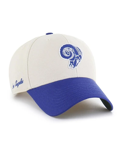 '47 Brand Men's Cream/Royal Los Angeles Rams Fairfield Mvp Throwback Adjustable Hat
