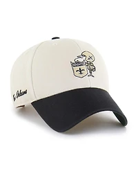 '47 Brand Men's Cream/Black New Orleans Saints Fairfield Mvp Throwback Adjustable Hat