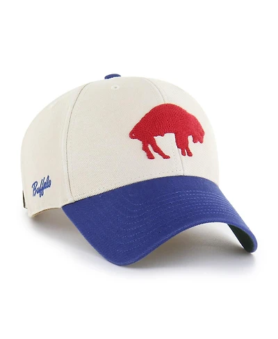 '47 Brand Men's Cream/Royal Buffalo Bills Fairfield Mvp Throwback Adjustable Hat