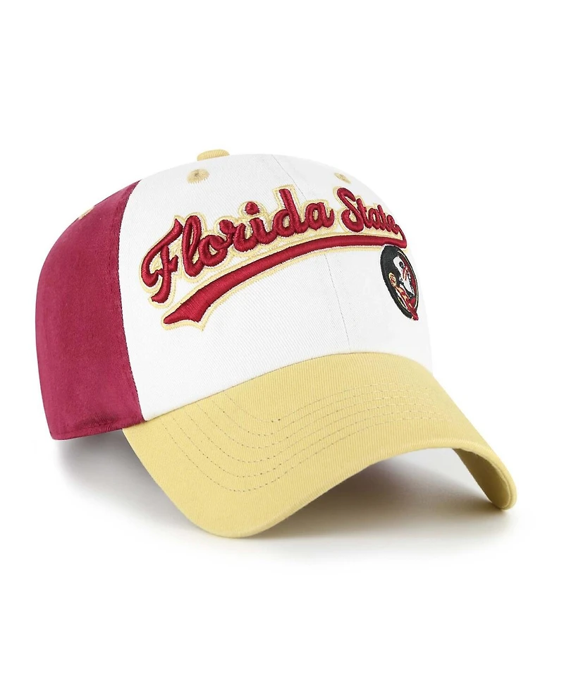 '47 Brand Big Boys and Girls White Florida State Seminoles Scooter Clean Up Adjustable Hat