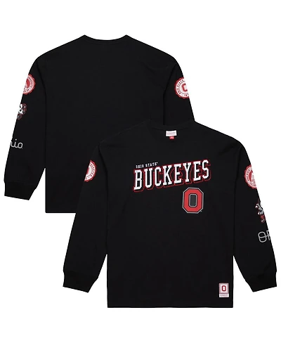 Mitchell & Ness Men's Black Ohio State Buckeyes Training Camp Long Sleeve T-Shirt