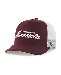 '47 Brand Men's and Women's Maroon Minnesota Golden Gophers Contemporary Basics Foundation Trucker Hitch Adjustable Hat