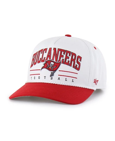 '47 Brand Men's White/Red Tampa Bay Buccaneers Roscoe Two-Toned Hitch Adjustable Hat