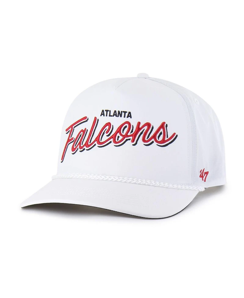47 Brand Men's White Atlanta Falcons Brrr Fairway Hitch Adjustable Hat