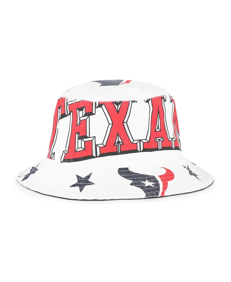 '47 Brand Women's White Houston Texans Energize Bucket Hat