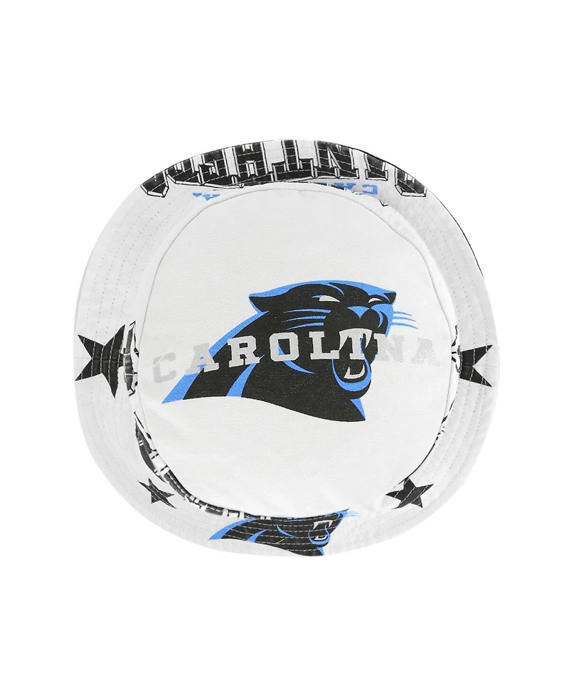 '47 Brand Women's White Carolina Panthers Energize Bucket Hat
